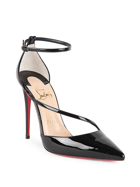 Christian Louboutin - Fliketta 85 Patent Leather d'Orsay Sandals