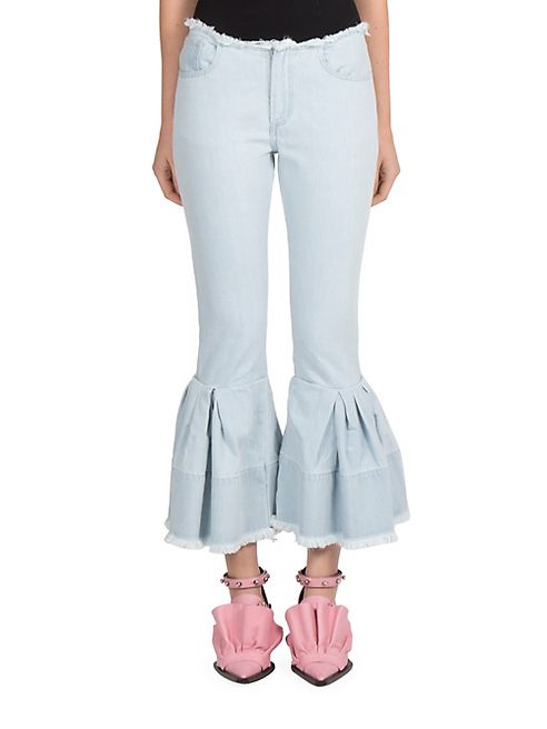 Marques'Almeida - Bell Ruffled Jeans