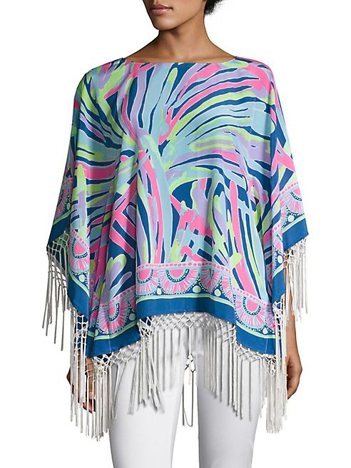 Lilly Pulitzer - Moya Fringe Silk Caftan