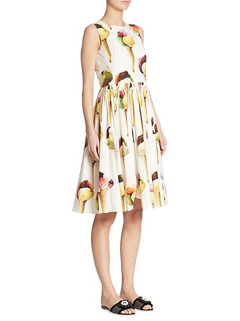 Dolce & Gabbana - Gelato-Print Poplin Dress