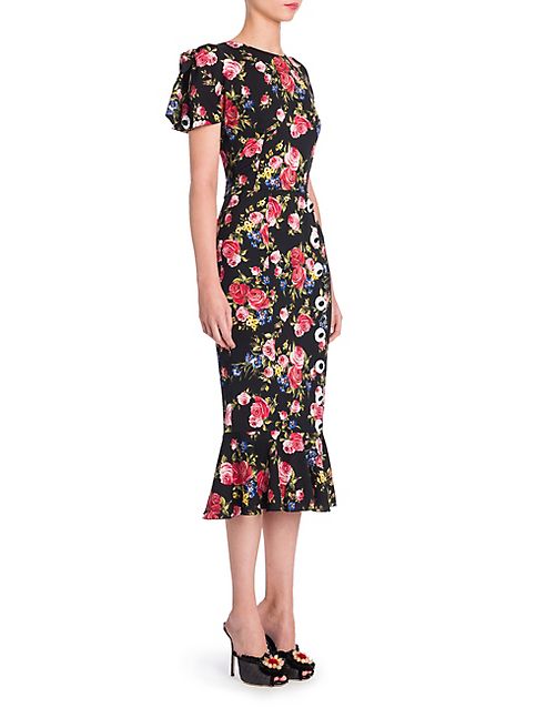 Dolce & Gabbana - Floral Button Dress