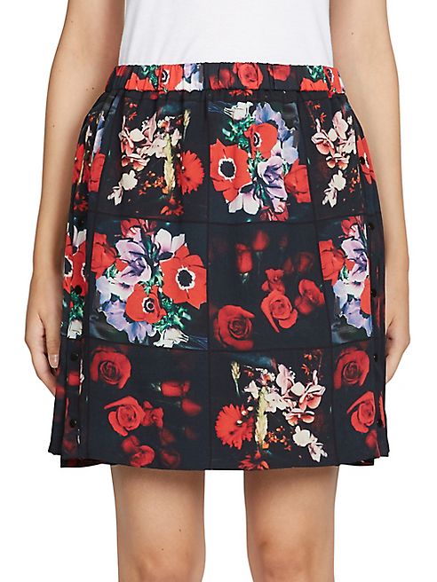 KENZO - Antonio's Floral-Print Cotton Skirt