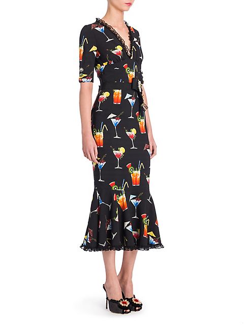 Dolce & Gabbana - Martini Faux Wrap Dress