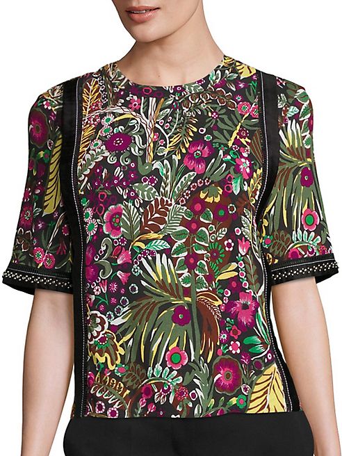 3.1 Phillip Lim - Wild Things Floral-Print Top