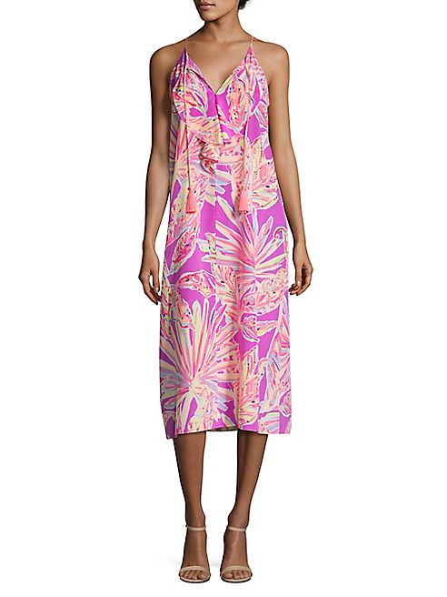 Lilly Pulitzer - Lachelle Printed Silk Midi Dress