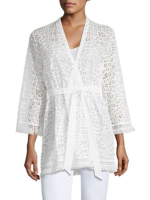 Lilly Pulitzer - Carolyn Oyster Shell Lace Kimono