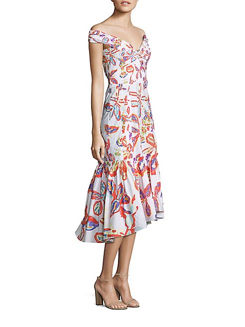 Peter Pilotto - Printed Off-The-Shoulder Dress