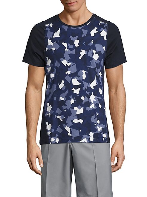 J. Lindeberg - Geometric Camouflage Jersey Tee