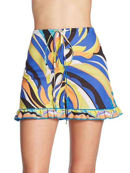 Emilio Pucci - Maya Ruffled Cotton Shorts