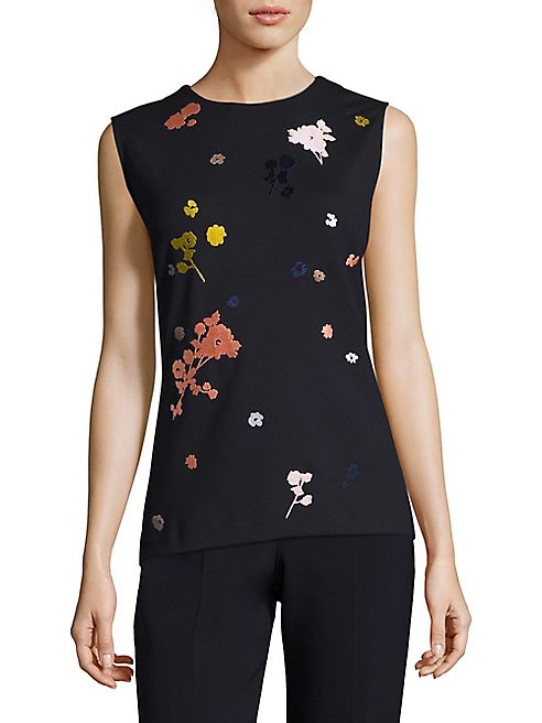 BOSS - Eveda Embroidered Top