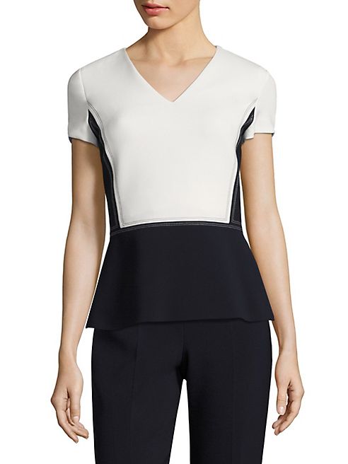 BOSS - Imida Colorblock Peplum Top