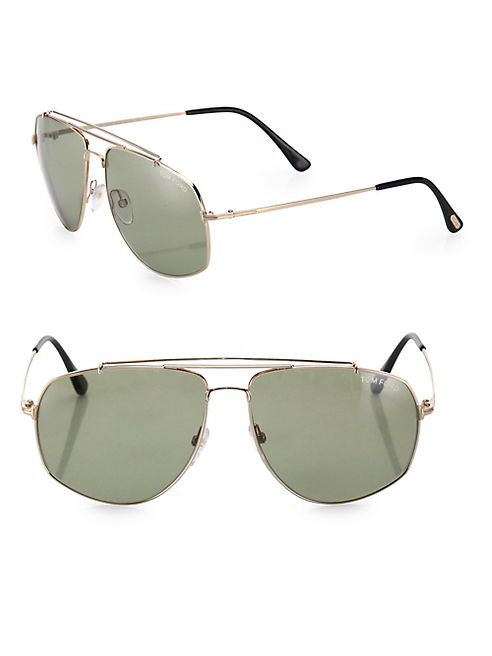 Tom Ford Eyewear - Georges 59MM Navigator Sunglasses