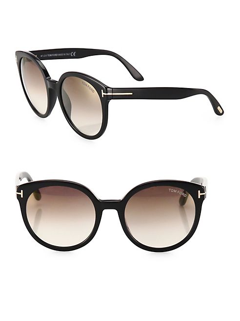 Tom Ford Eyewear - Philippa 55MM Mirrored Oversized Round Sunglasses