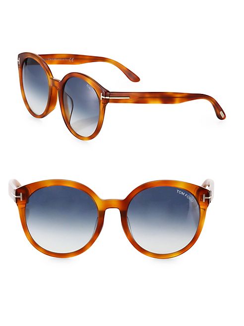 Tom Ford Eyewear - Philippa 55MM Oversized Round Sunglasses