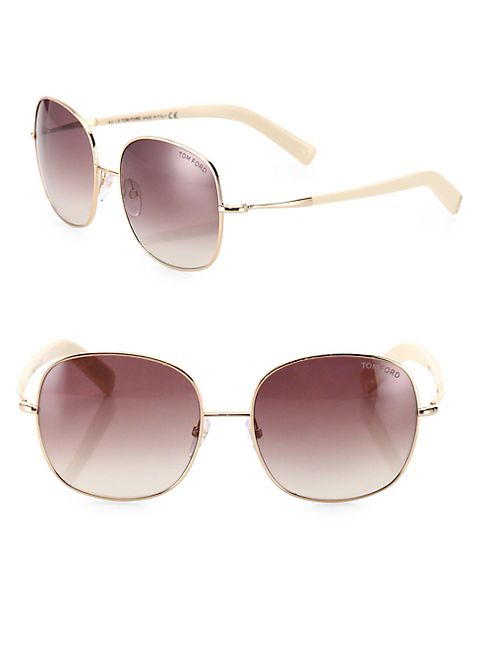 Tom Ford Eyewear - Georgina 57MM Oversized Square Sunglasses