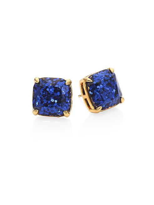 Kate Spade New York - Small Square Glitter Stud Earrings