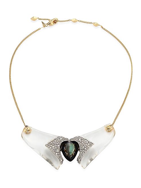 Alexis Bittar - Lucite Crystal-Encrusted Bib Necklace