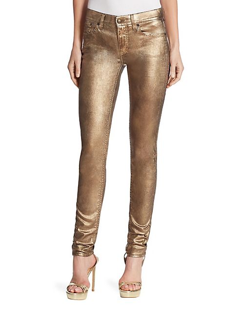 Ralph Lauren Collection - Cigarette Metallic Jeans