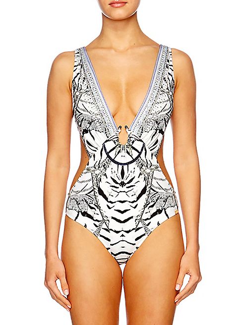 Camilla - Chinese Whispers One-Piece Cutout Swimsuit