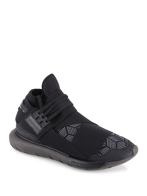 Y-3 - Y-3 Qasa High-Top Leather Sneakers