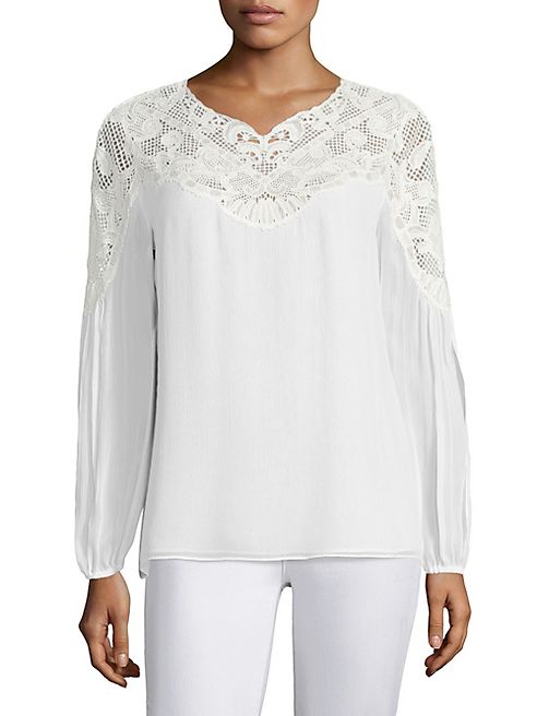 KOBI HALPERIN - Serena Silk Lace Top