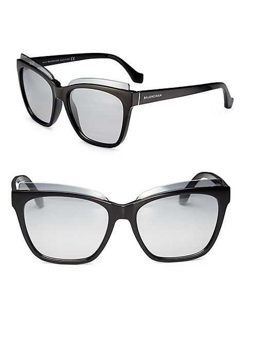 Balenciaga - 58MM Injected Square Sunglasses