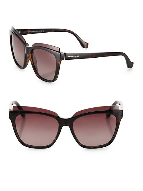 Balenciaga - 58MM Injected Square Sunglasses