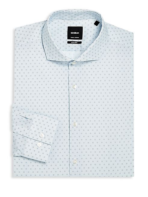 strellson - Adrian Printed Slim-Fit Dress Shirt