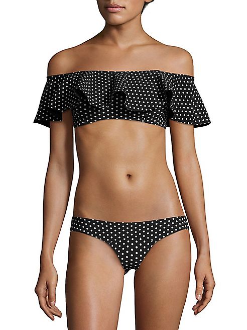 Lisa Marie Fernandez - Mira Polka Dot Flounce Bikini