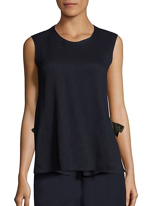 Sara Lanzi - Sleeveless Tie Top