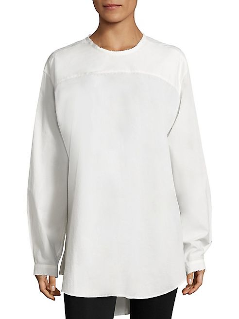 Sara Lanzi - Oversized Cotton Poplin Top