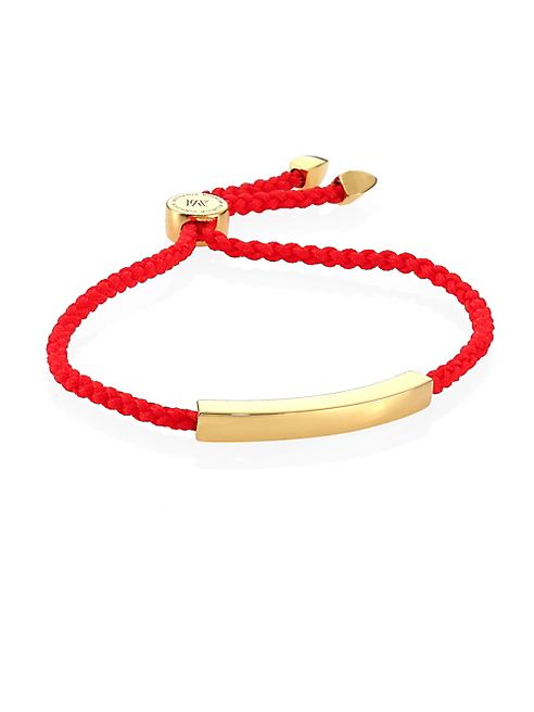 Monica Vinader - Linear Bead Friendship Bracelet/Coral