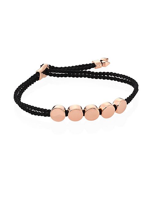 Monica Vinader - Linear Bead Friendship Bracelet/Black