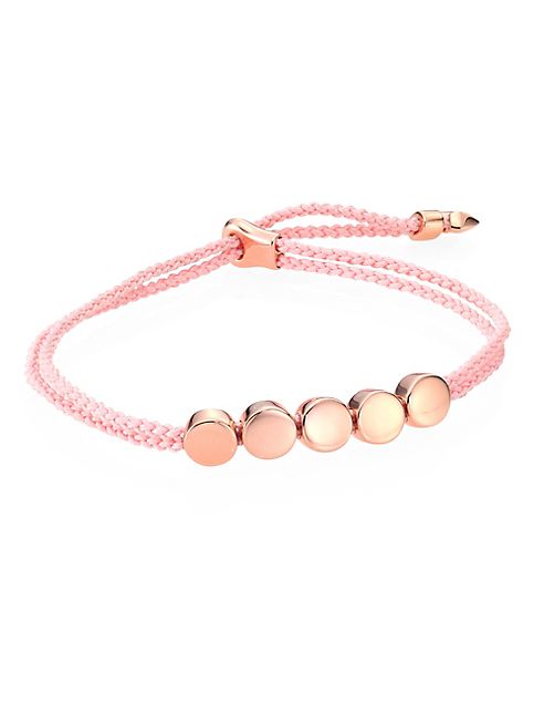 Monica Vinader - Linear Bead Friendship Bracelet/Ballet Pink