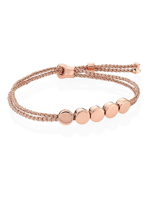 Monica Vinader - Linear Bead Friendship Bracelet/Rose Metallica