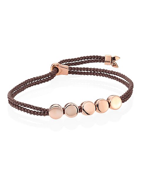 Monica Vinader - Linear Bead Friendship Bracelet/Mink