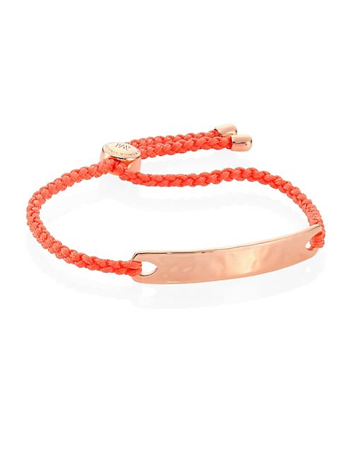 Monica Vinader - Havana Friendship Bracelet/Peach