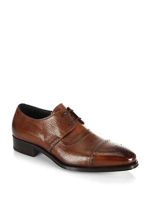 Salvatore Ferragamo - Dario Leather Tramezza Shoes