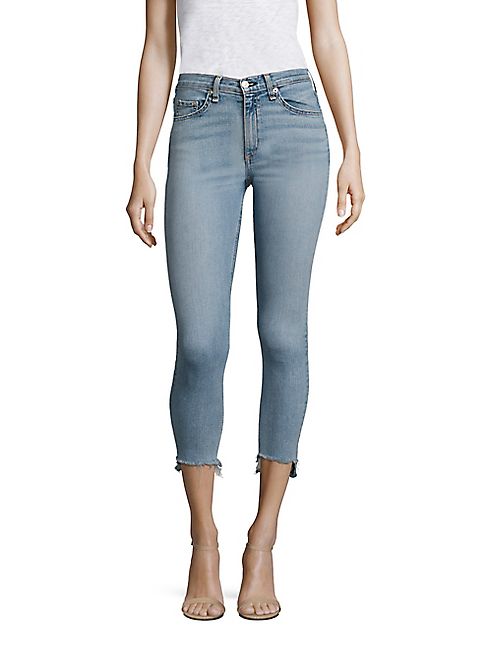 rag & bone/JEAN - Capri Step Hem Skinny Jeans/Wiley