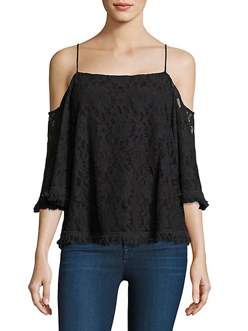 Bailey 44 - Tusk Lace Cold-Shoulder Top