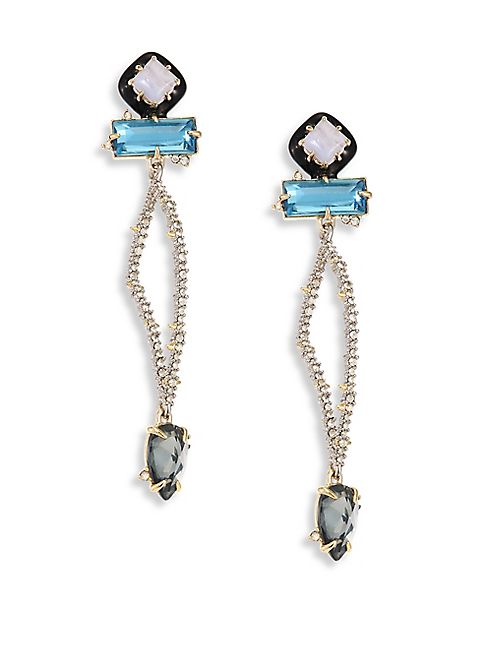 Alexis Bittar - Elements Lace Agate & Crystal Dangle Drop Earrings