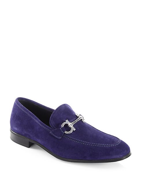 Salvatore Ferragamo - Flori 2 Suede Loafers