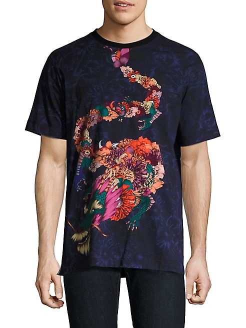 Robert Graham - Dragon Floral Printed Regular-Fit Tee