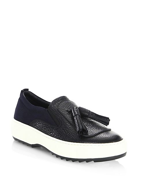 Salvatore Ferragamo - Lucca 7 Mixed Media Sneakers