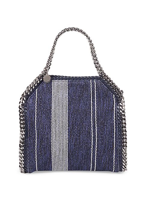 Stella McCartney - Falabella Striped Jacquard Shoulder Bag