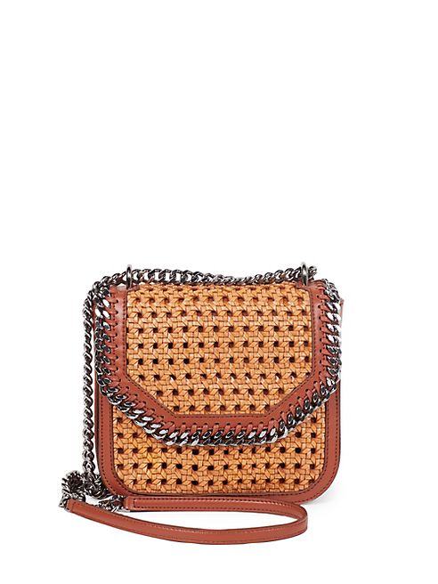 Stella McCartney - Falabella Box Wicker Basket Crossbody Bag