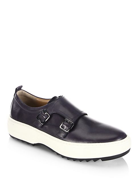 Salvatore Ferragamo - Damon 2 Double Monk-Strap Sneakers