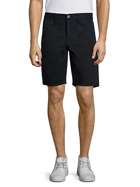 Rag & Bone - Solid Cotton Shorts