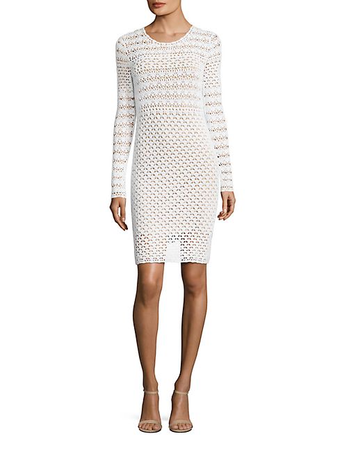 MICHAEL MICHAEL KORS - Crochet Sweater Dress