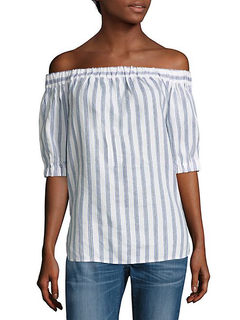 MICHAEL MICHAEL KORS - Shadow Stripe Off-the-Shoulder Top